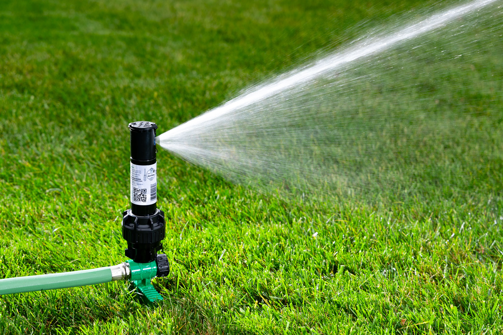 spray nozzle on a spike