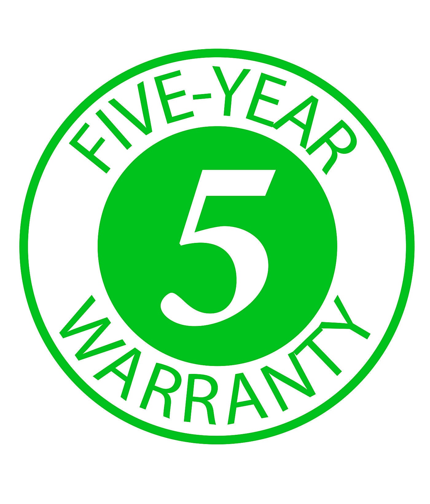 Five Year Warranty Logo