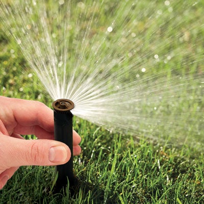 Adjust sprinkler direction