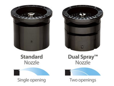 dual spray sprinkler nozzles