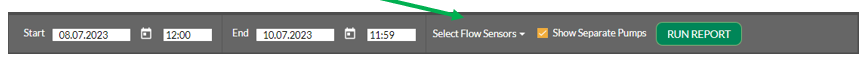 Release 4.4 Flow Sensors Menu
