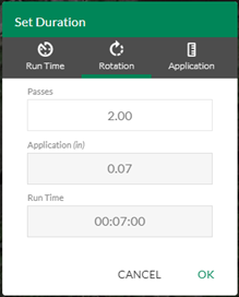 Set Duration Rotation
