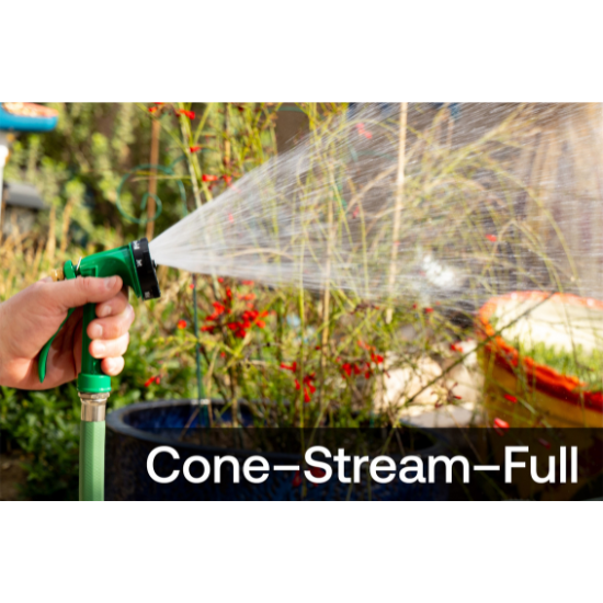 5-Pattern Nozzle cone stream