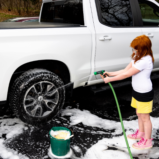 Washing a car