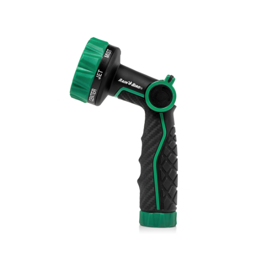 8-Pattern Thumb Control Carbon Fiber Pattern Hose End Nozzle