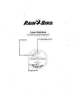 Rain Bird 6504 Nozzle Chart