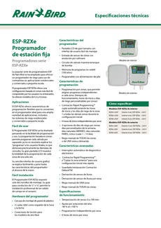 Programador eléctrico ESP-RZX 8 estaciones Interior Rain Bird