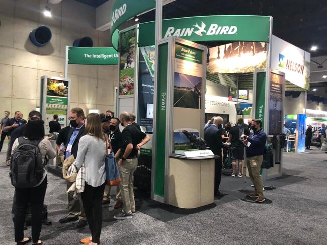 Rain Bird Booth at 2022 IA Show - Guide by Rain Bird