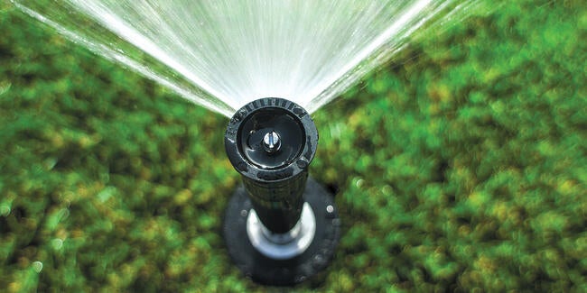 pressure regulated sprinkler