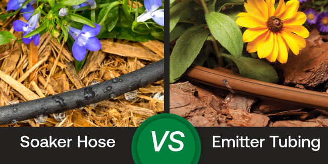 soaker hose vs emitter tubing