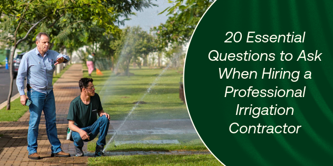 professional irrigation contractor