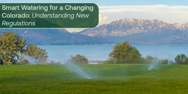 sprinklers with mountains