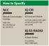 NCC Network Communication Cartridge How to Specify