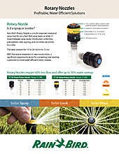 Rain Bird Rotary Nozzle Chart