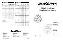 Rain Bird 3500 Rotor Nozzle Chart