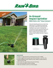 Rain Bird LG3HE In-Ground Impact Sprinkler with Click-N-Go Hose Connect Kit,... 