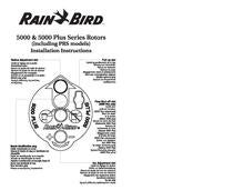 Black Rain Bird NN416 5000 Plus Series Part/Reverse Full Circle Rotor with 3.0 Gpm Nozzle Installed 4 