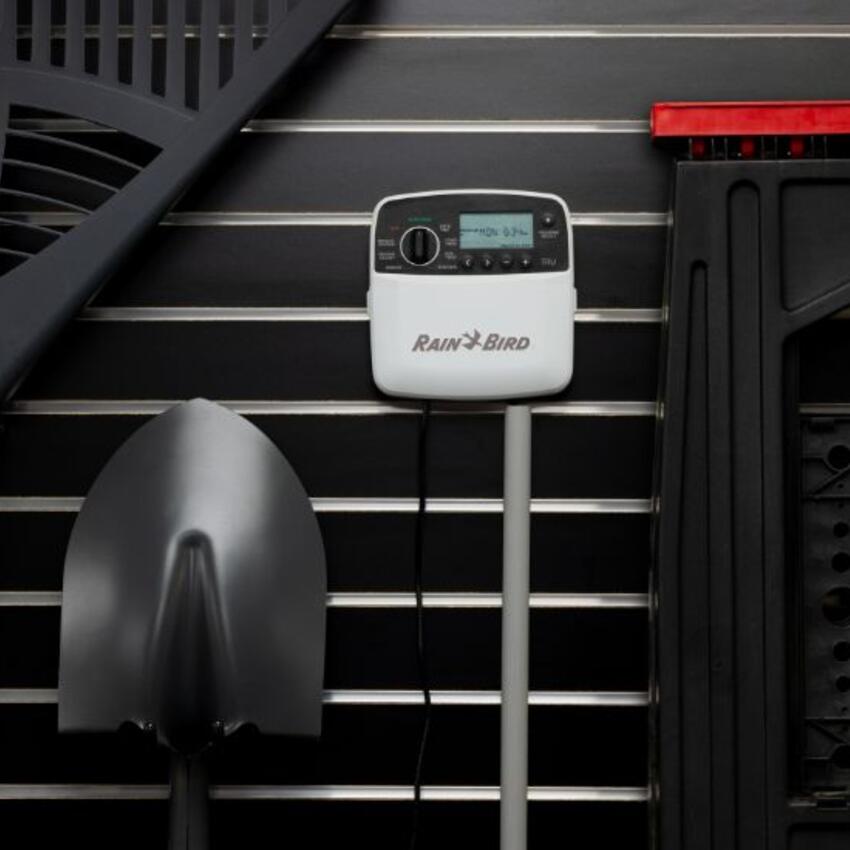 TRU controller on garage slat wall