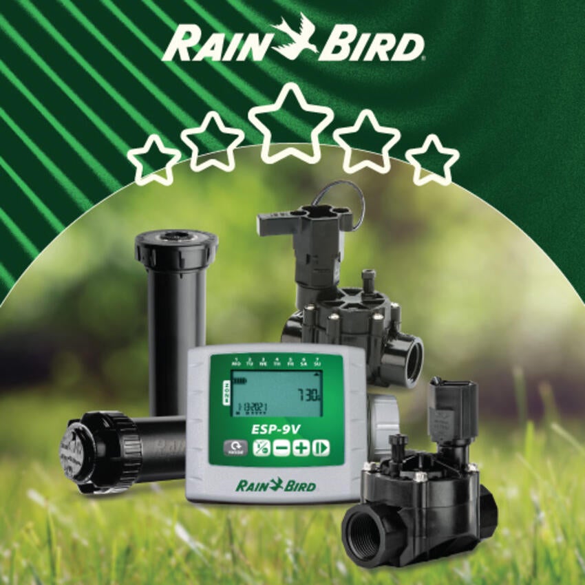 Rain Bird 5-star products on grass