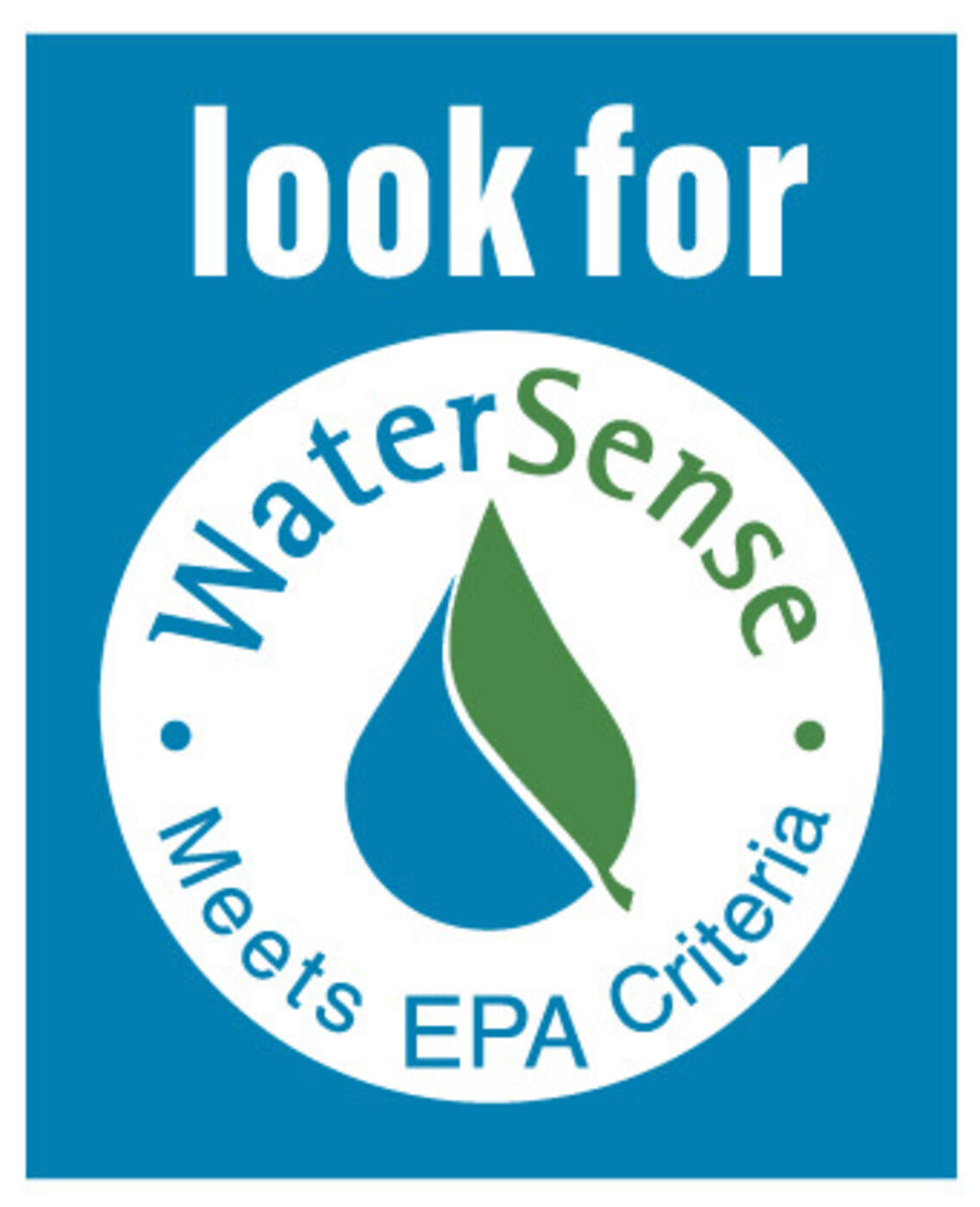 Look for Watersense logo